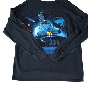 Travis Scott x McDonald’s Long Sleeve Shirt Cactus Jack Collab size large